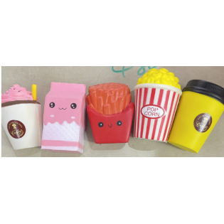 CC163-016 Coffee Cup/chips/popcorn Jellies Squeeze toy