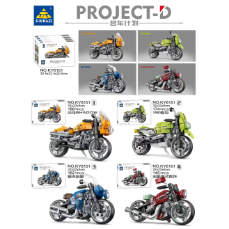 CC167-051 Project-D Motorbike Building BlockKY6151