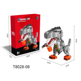 CC167-065 Block Dinosaur Building BlockVelociraptorT8028-08