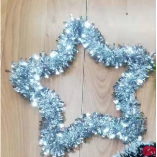TINSEL STAR THIN STRIP/Christmas Deco30cm